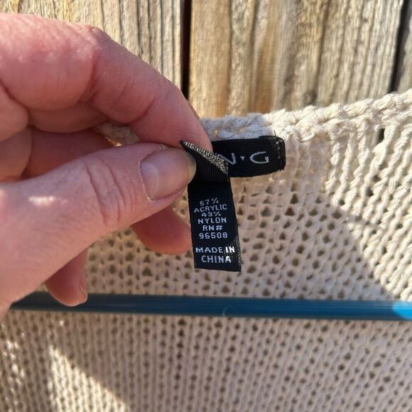 Fang vest crocheted look fringe size large - Picture 5 of 8